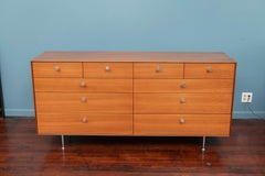 George Nelson Walnut Thin Edge Dresser for Herman Miller
