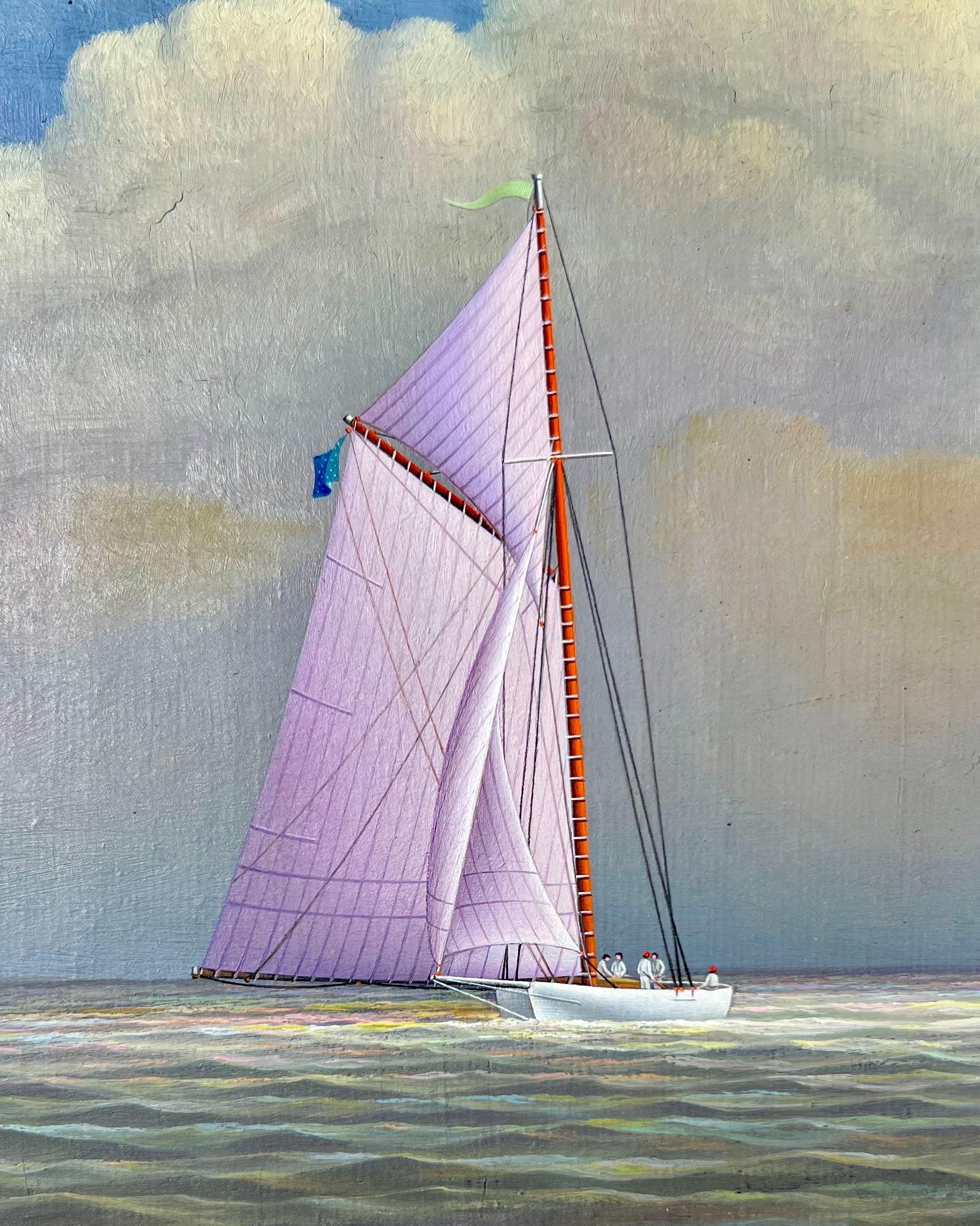 Navigare dopo la tempesta - Painting Realismo americano di George Nemethy