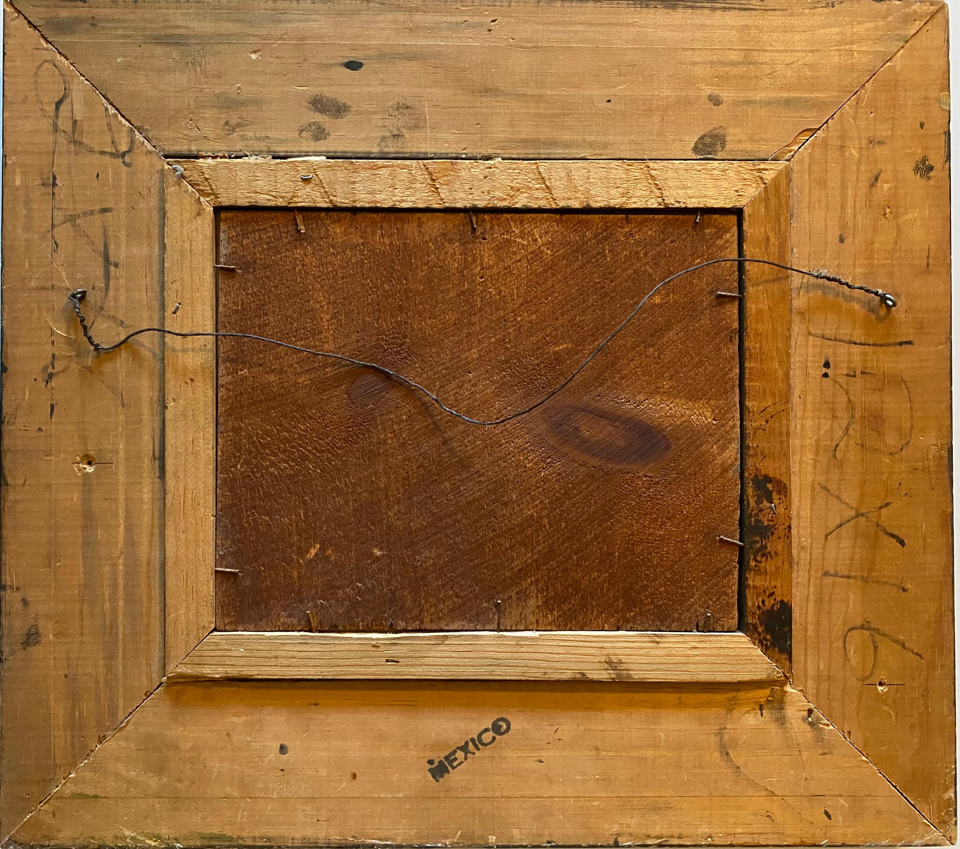 Oil on panel by George Nemethy, signed lower right. This piece measures 16.25  x 18.25 inches including the frame, panel measures 8 x 10 inches and features the Sidewheeler Scott cruising on the open sea.