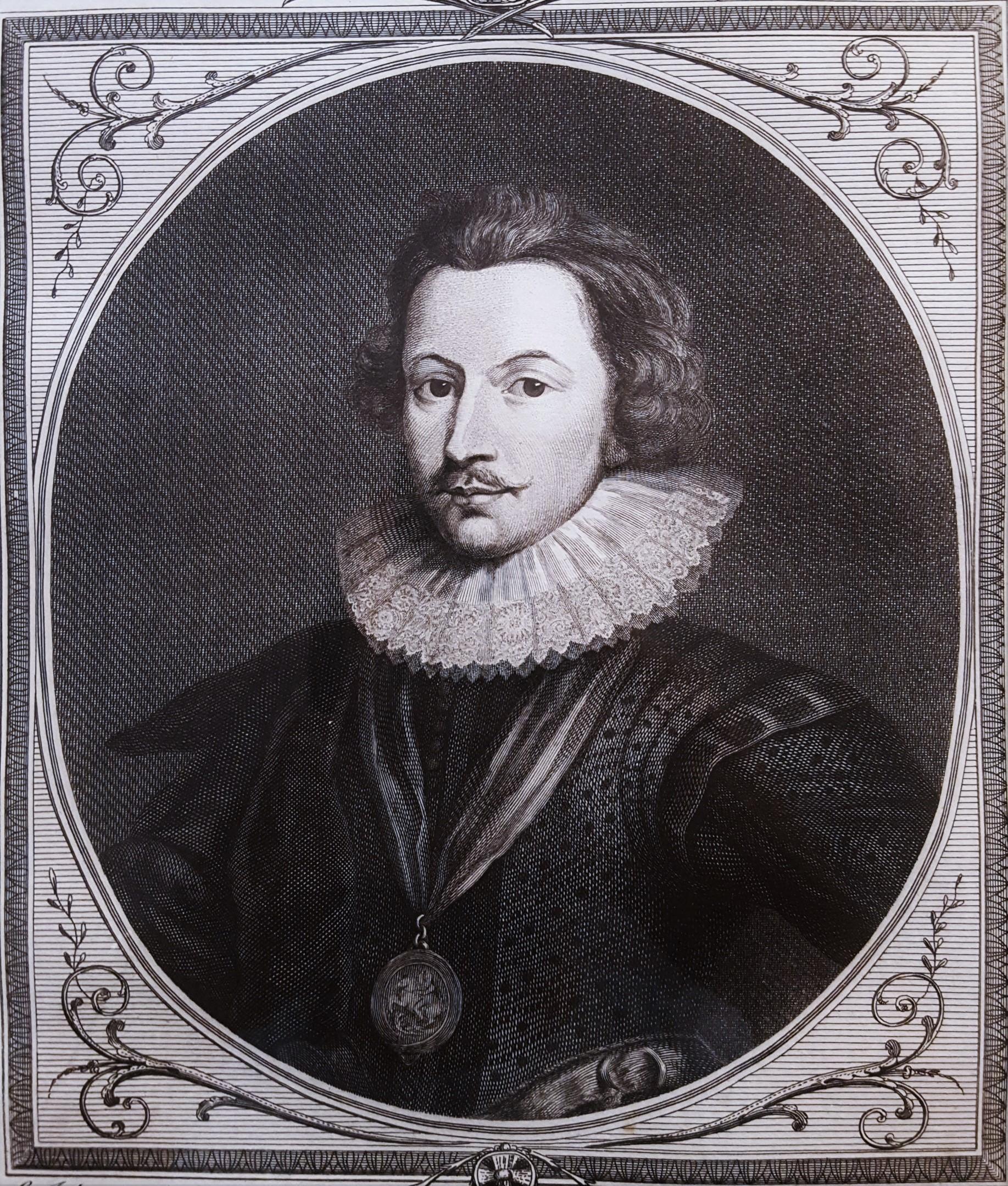 George Noble Portrait Print - George Villiers, Duke of Buckingham, at Somerset House
