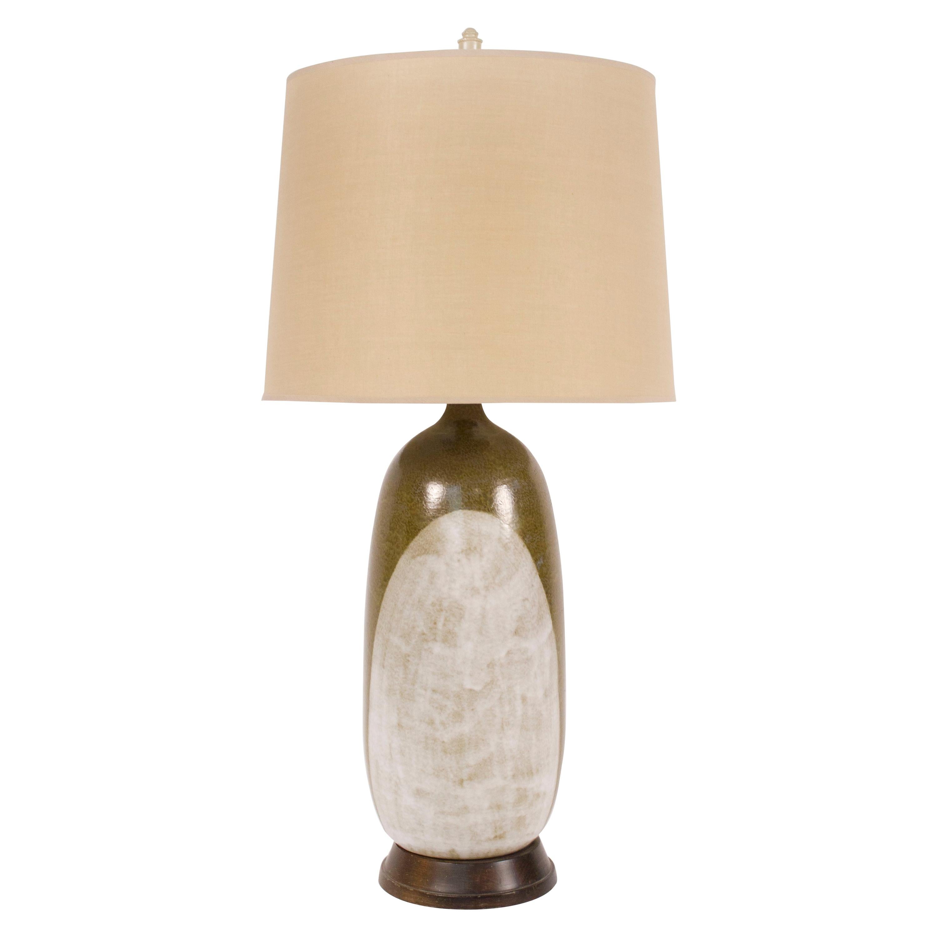 George Nobuyuki for Sy Allan Designs California Modernist Studio Ceramic Lamp  For Sale