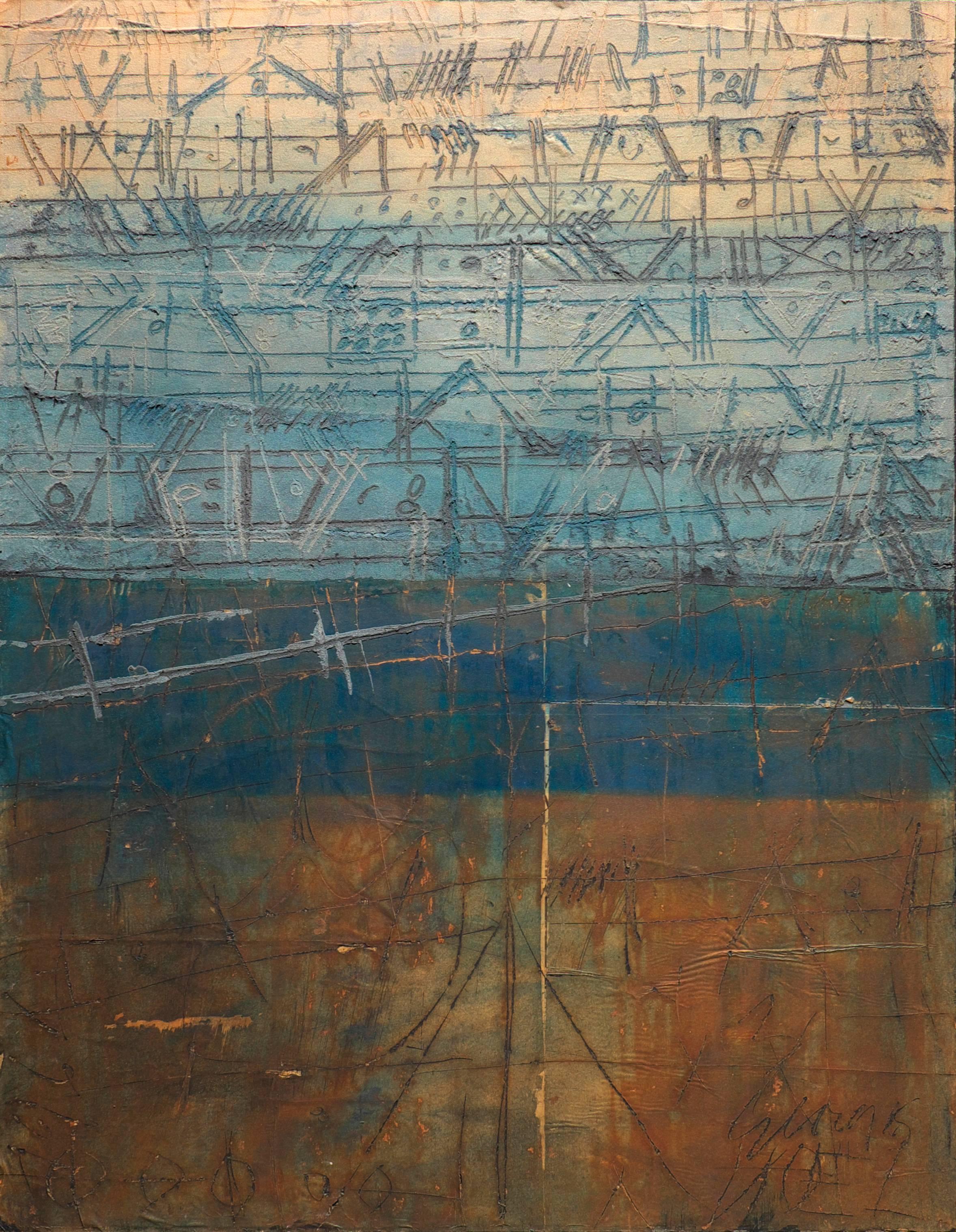 Georges Noel Abstract Painting - Palimpseste