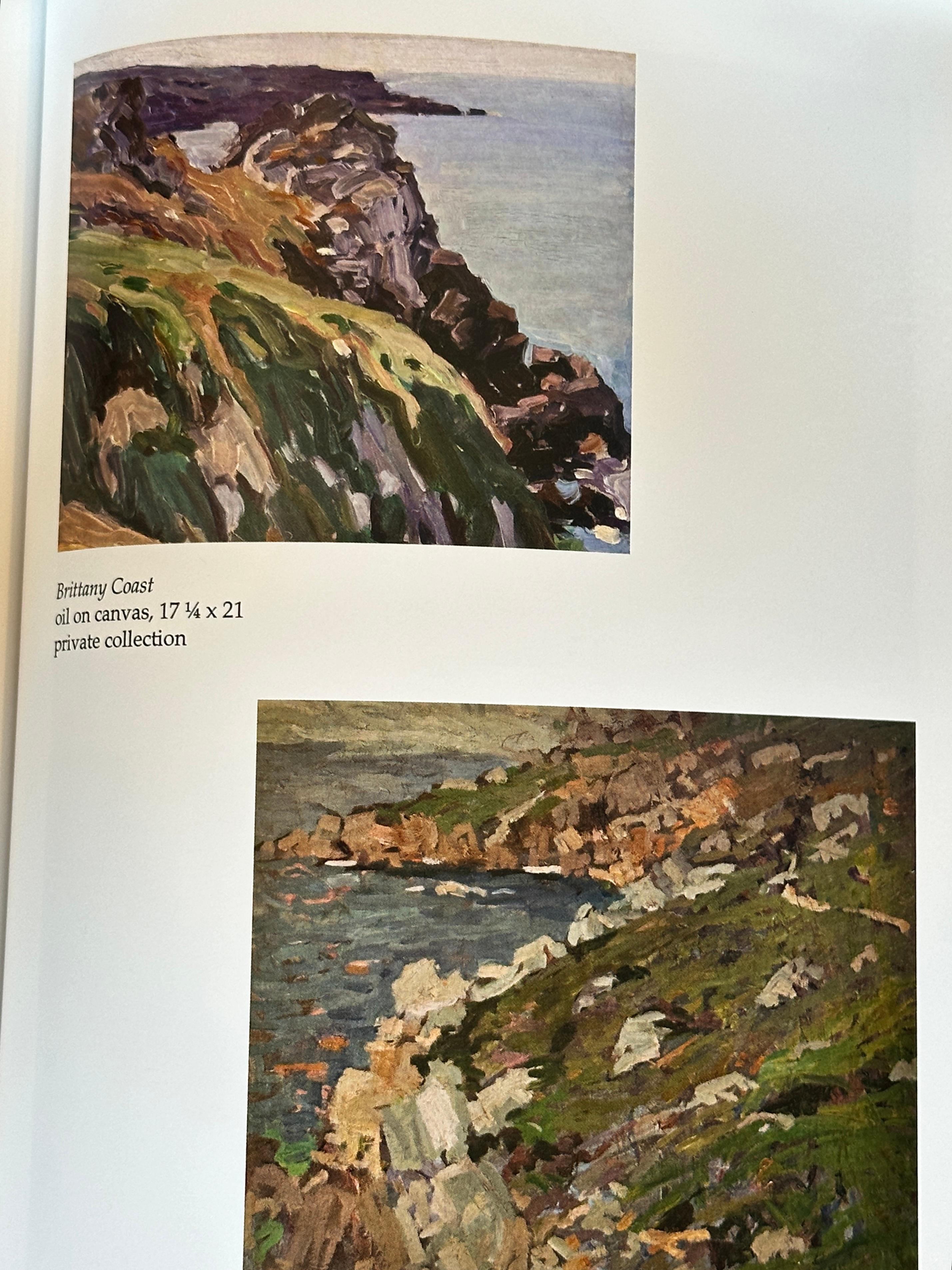 Brittany Coast (dans le livre d'Oberteuffer à la page 45), paysage, paysage côtier - Impressionnisme abstrait Painting par George Obertouffer