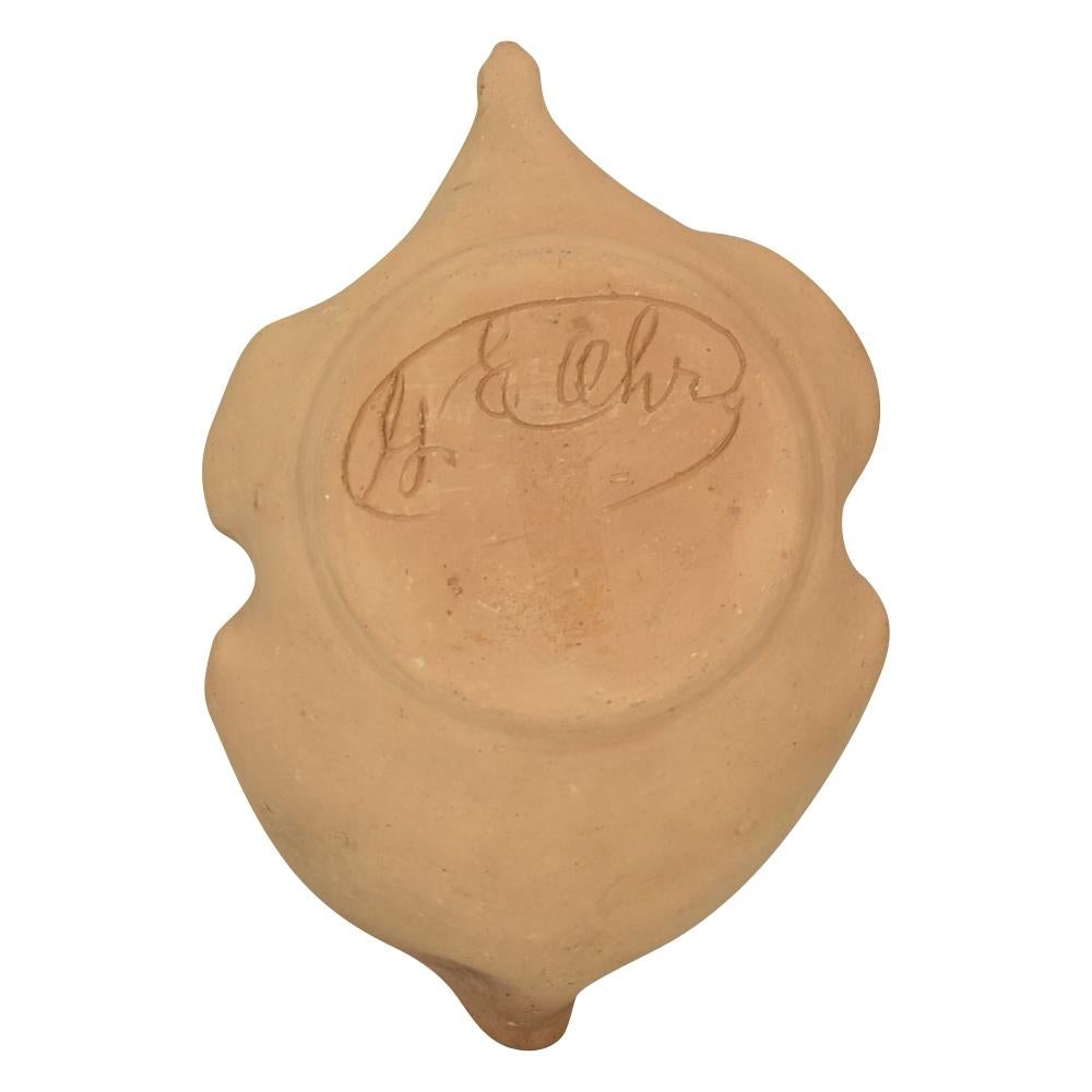 Clay George Ohr Biloxi 1880s-1909 Studio Art Pottery Bisque Ceramic Pitcher Vessel For Sale