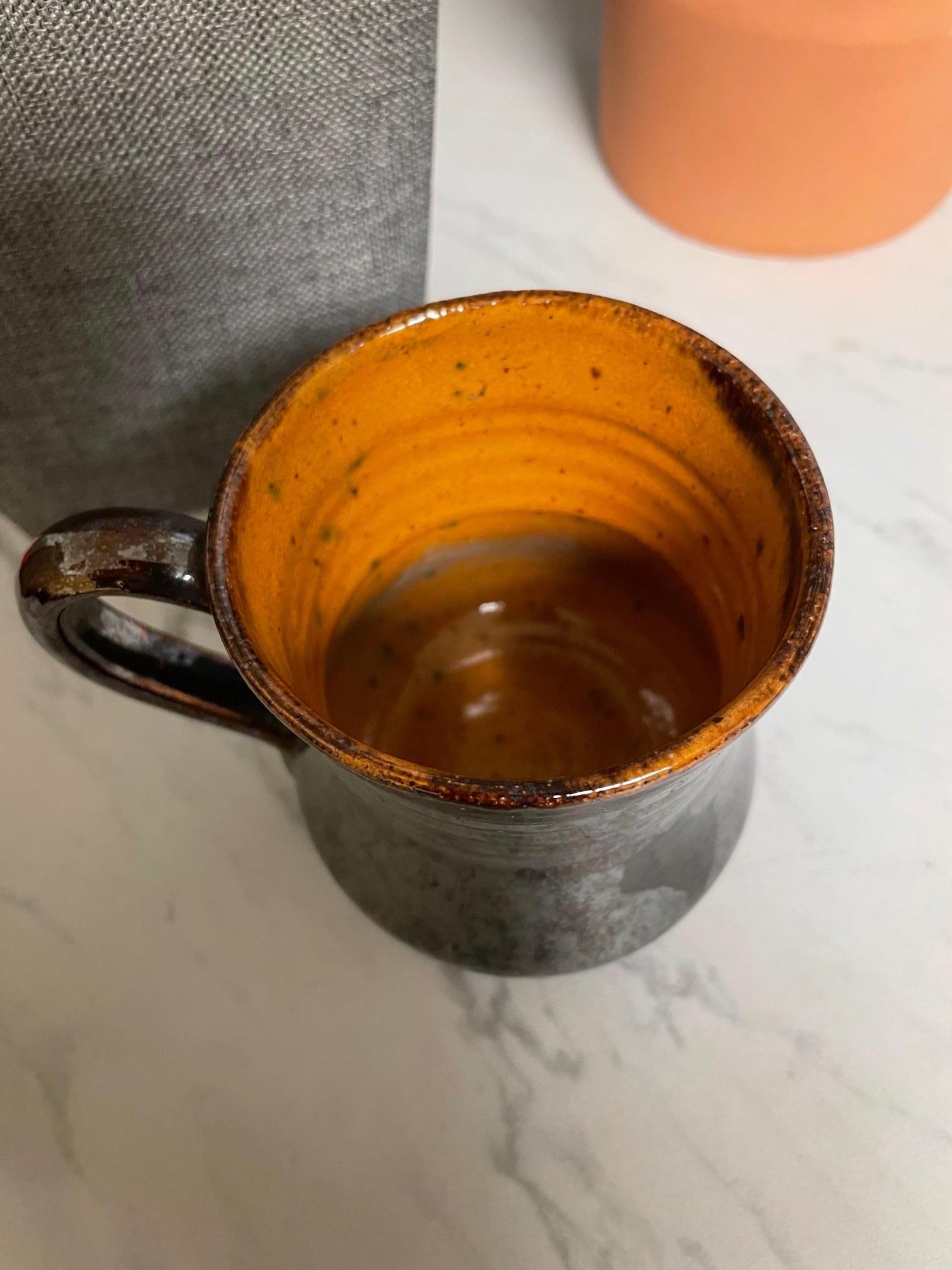 George Ohr Signed Pottery Handled Mug 1