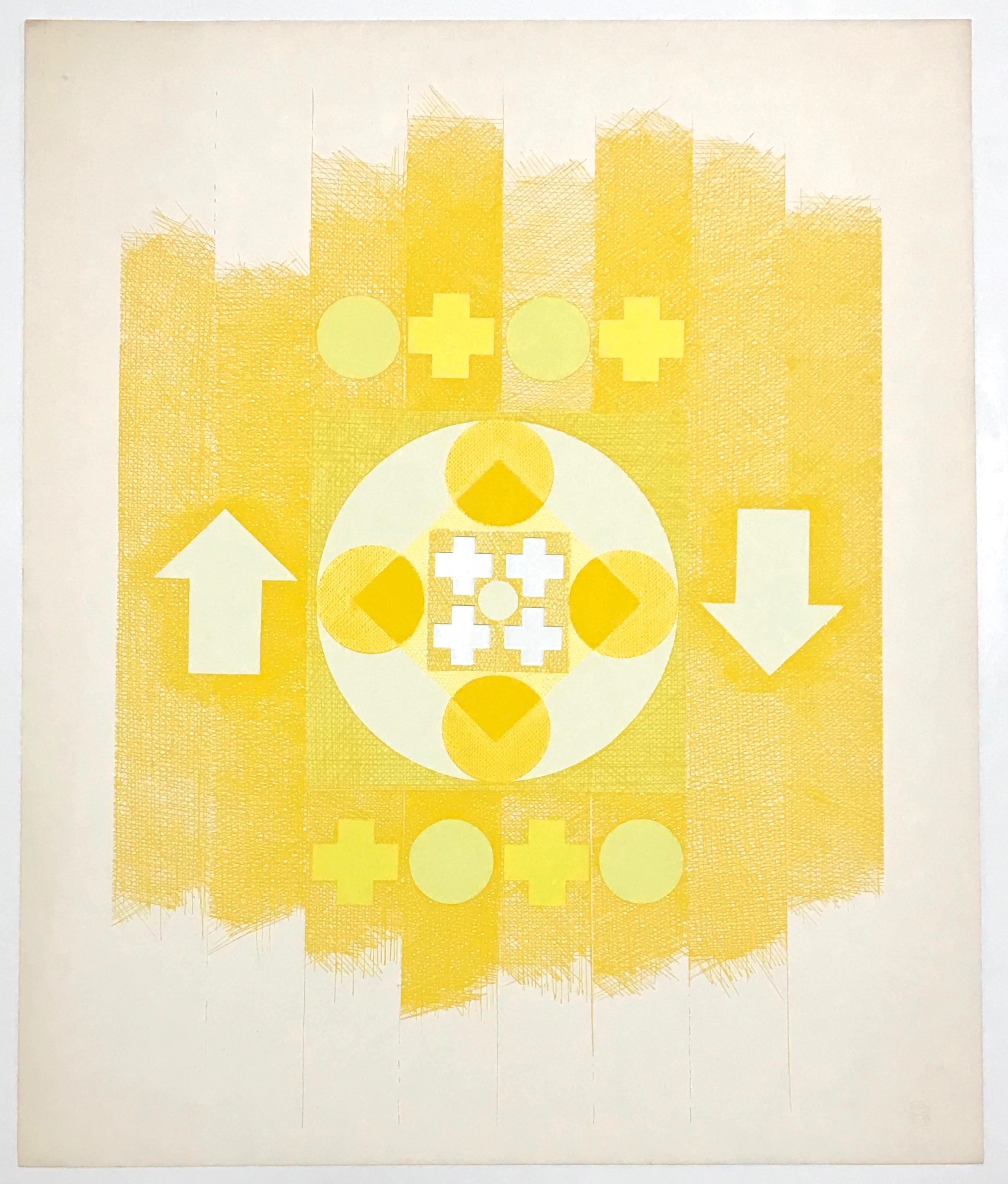 George Ortman Abstract Print - original silkscreen