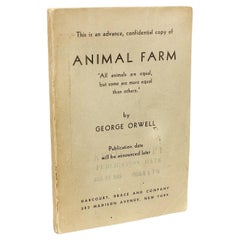 George ORWELL. Animal Farm. ADVANCE REVIEW COPY OF THE FIRST AMERICAN ED - 1946