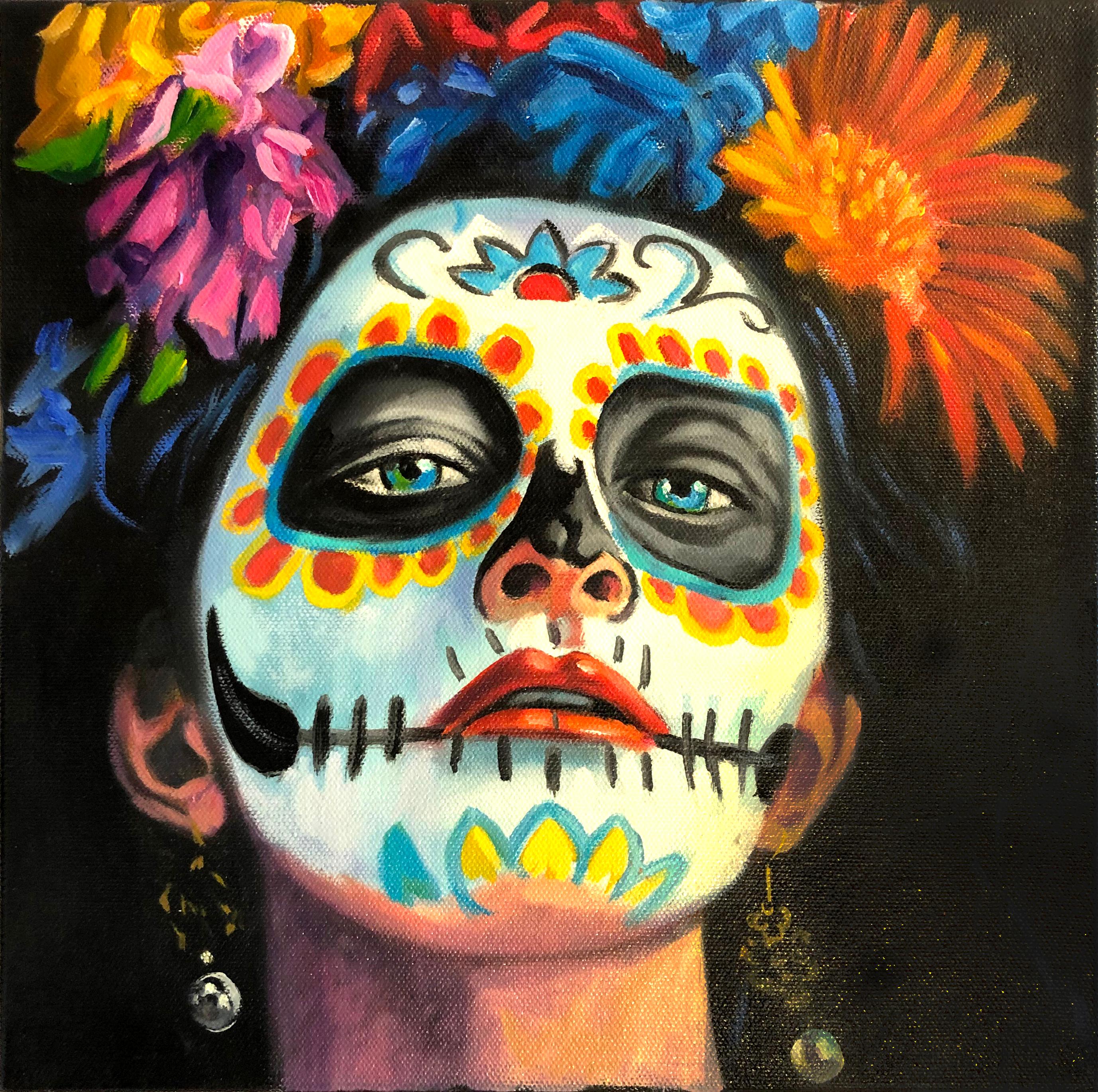 'Day of the Dead,' by George Oswalt, Oil on Canvas Painting