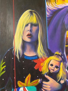 'Doll House, ' by George Oswalt, Oil on Canvas Painting