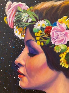 'Glass Bead Princess, ' by George Oswalt, Oil on Canvas Painting