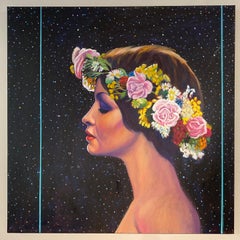 'Glass Bead Princess, ' by George Oswalt, Oil on Canvas Painting