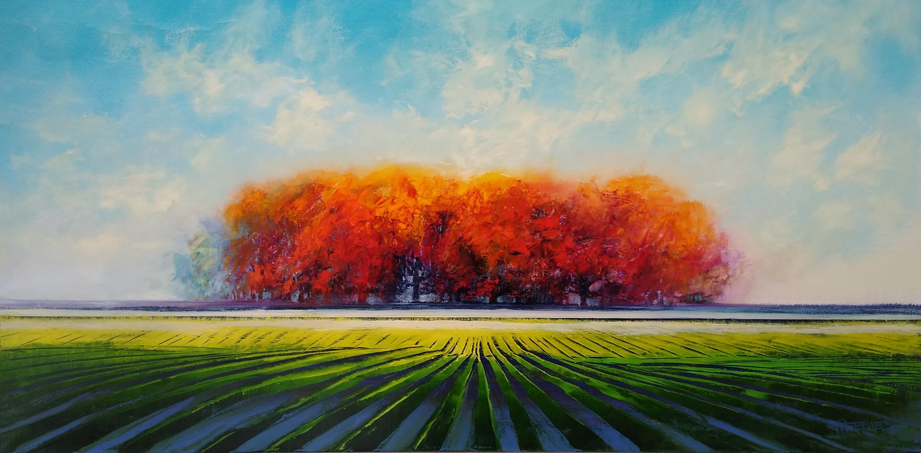 George Peebles Landscape Painting - Autumn Beauty, Oil Painting