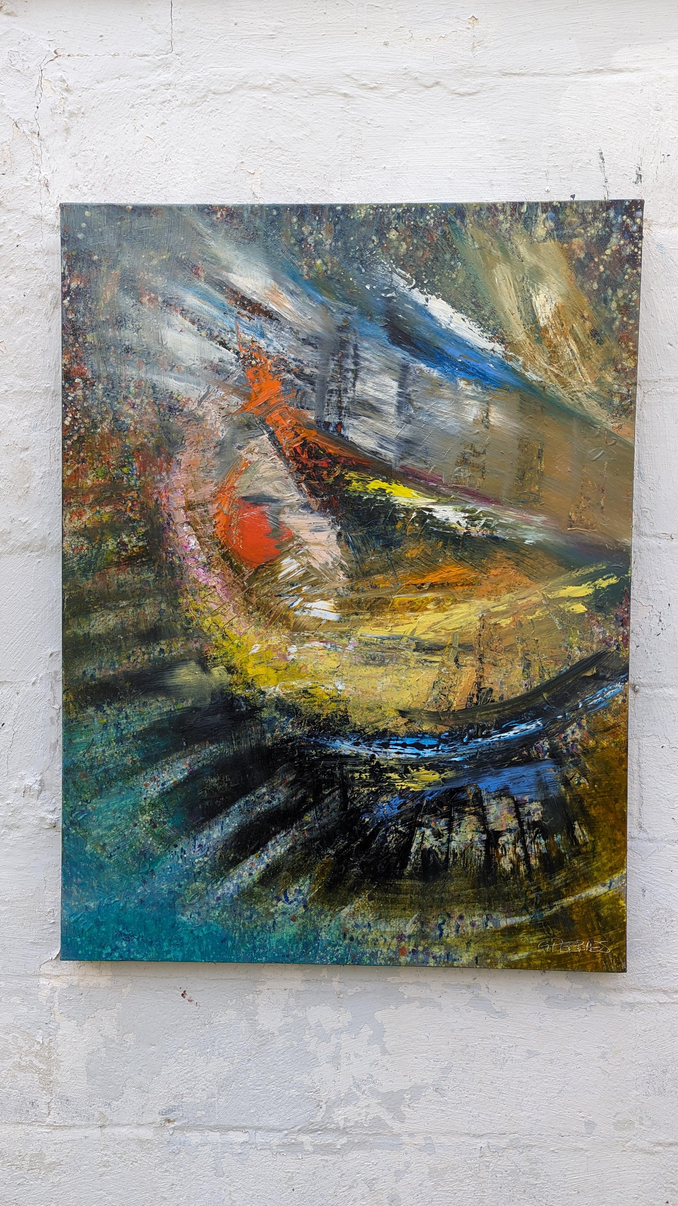 Celebrate, Abstract Oil Painting 1