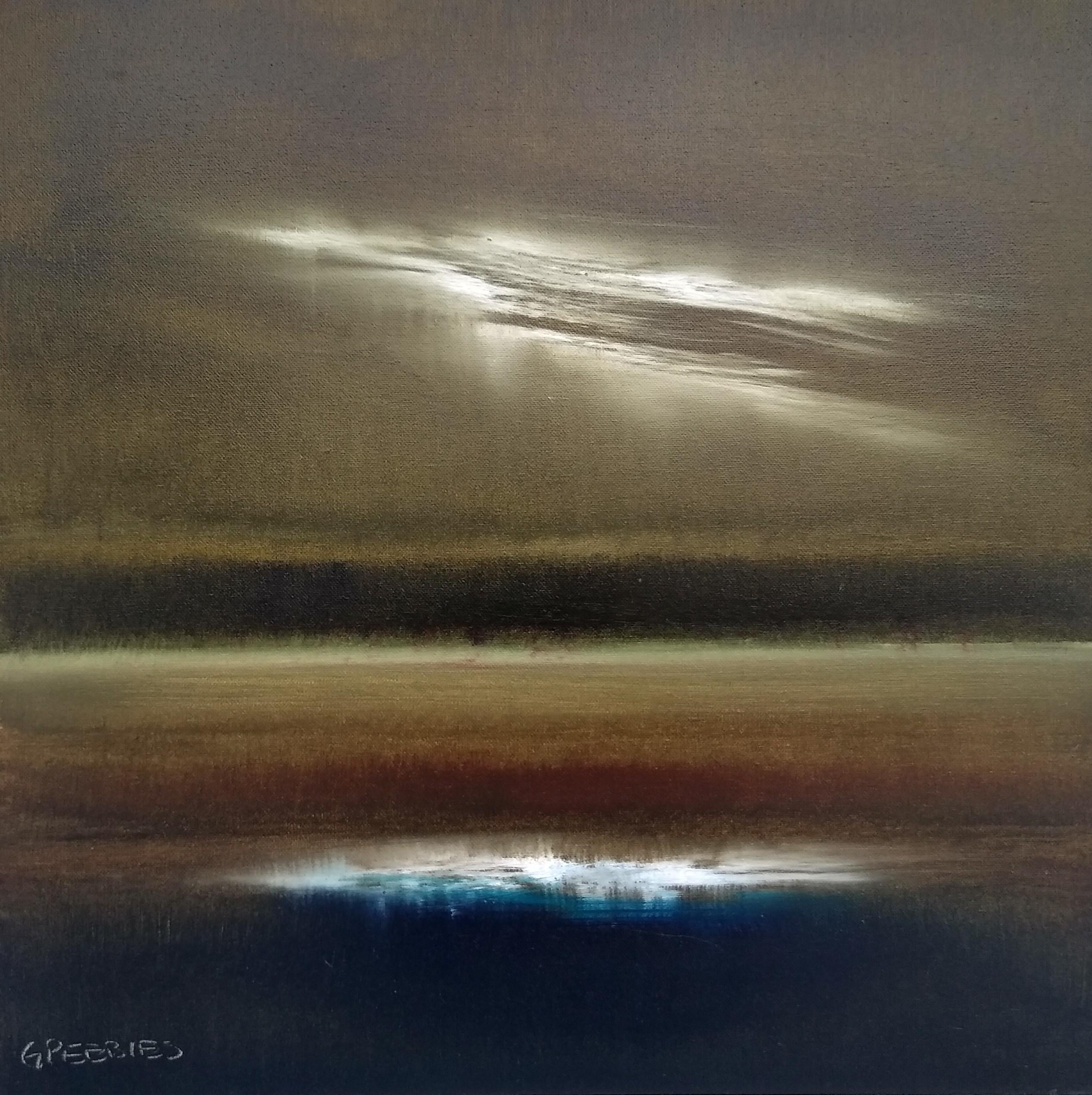 Abstract Painting di George Peebles - Notti d'estate, pittura ad olio astratta
