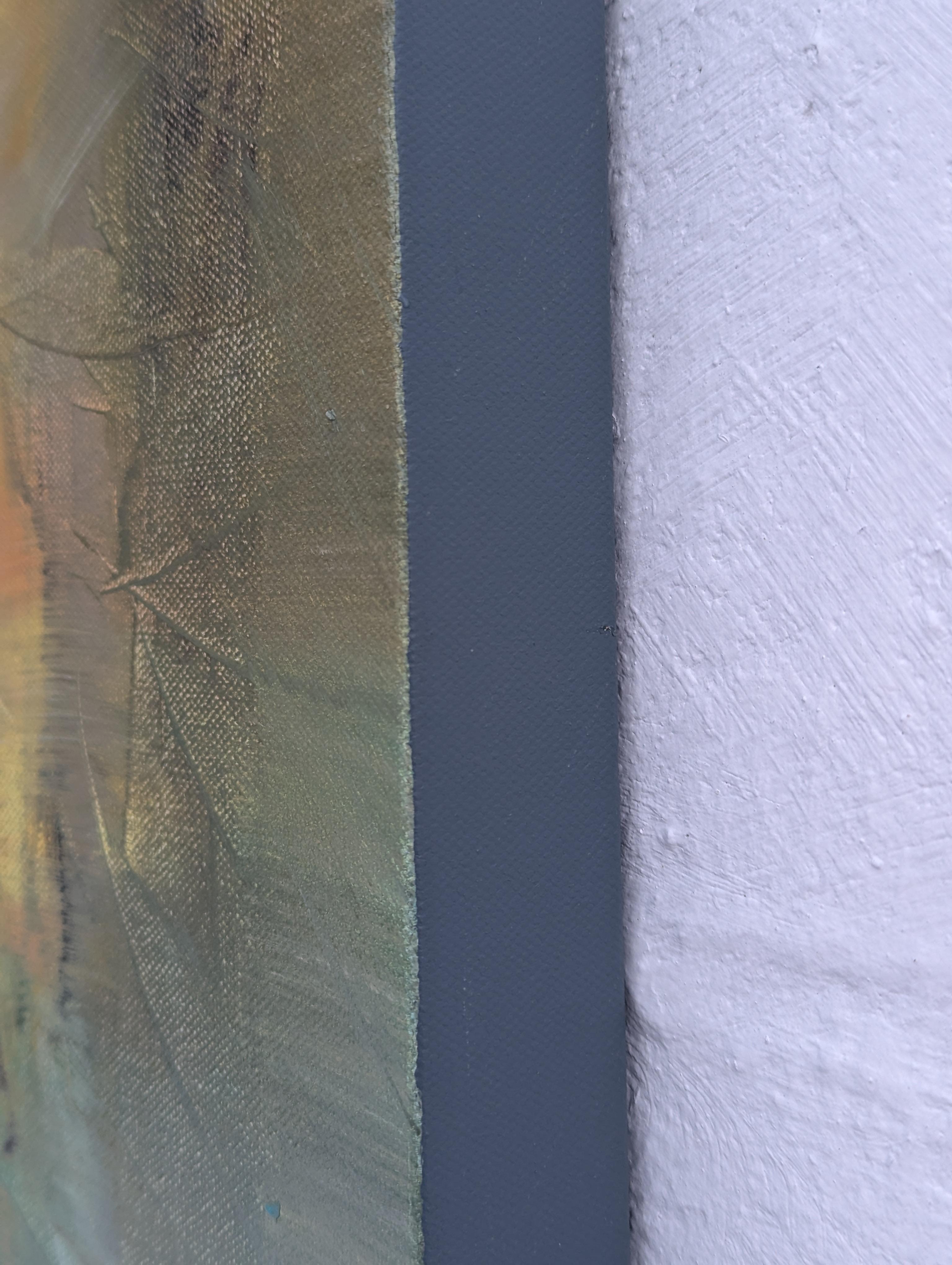 Il solstizio, pittura ad olio astratta - Painting di George Peebles