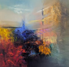 Il solstizio, pittura ad olio astratta