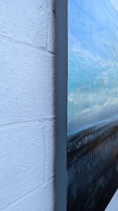 La quiete, pittura ad olio astratta