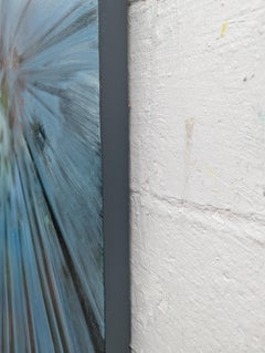 Paesaggio di alberi, pittura ad olio astratta