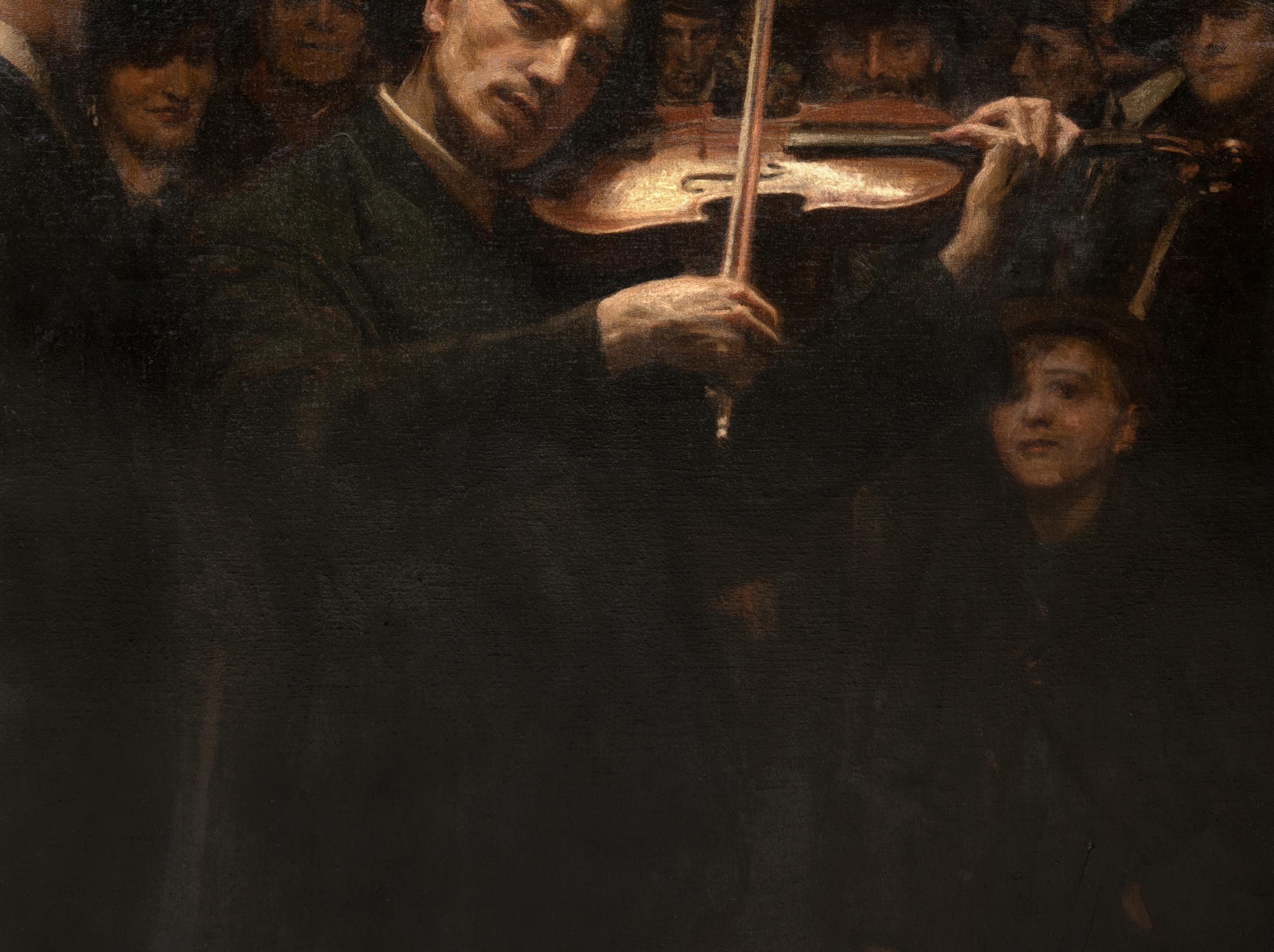 Il violinista a lume di candela, del 1914  George Percy JACOMB-HOOD (1857-1929) 7