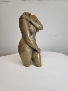 Aphrodite at Middle Age, Mixed Media Figurative Sculpture