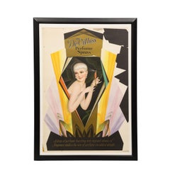 Antique DeVilbiss Purfume Art Deco Poster by George Petty for the A.C. Schultz Company 