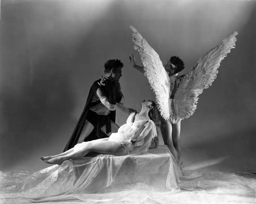 George Platt Lynes Black and White Photograph - Orpheus (Lev Christian and Marie Jeanne)