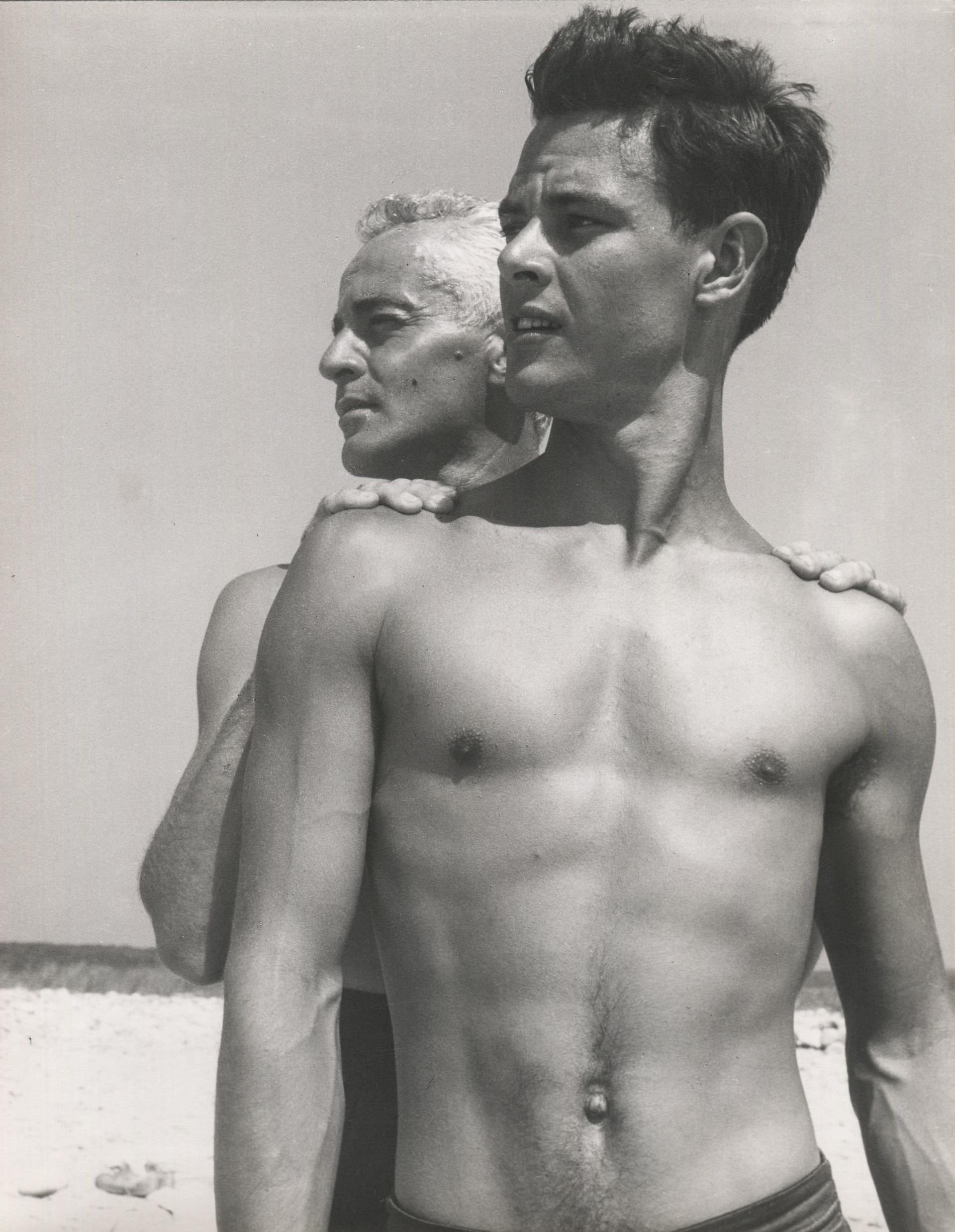 This photograph by George Platt Lynes is offered by CLAMP in New York City.

George Platt Lynes and Model on the Beach
Studio stamp in ink, verso

Vintage gelatin silver print

9.375 x 7.25 inches (23.8 18.4 cm)

Contact gallery for price.