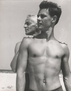 Retro George Platt Lynes and Model on the Beach