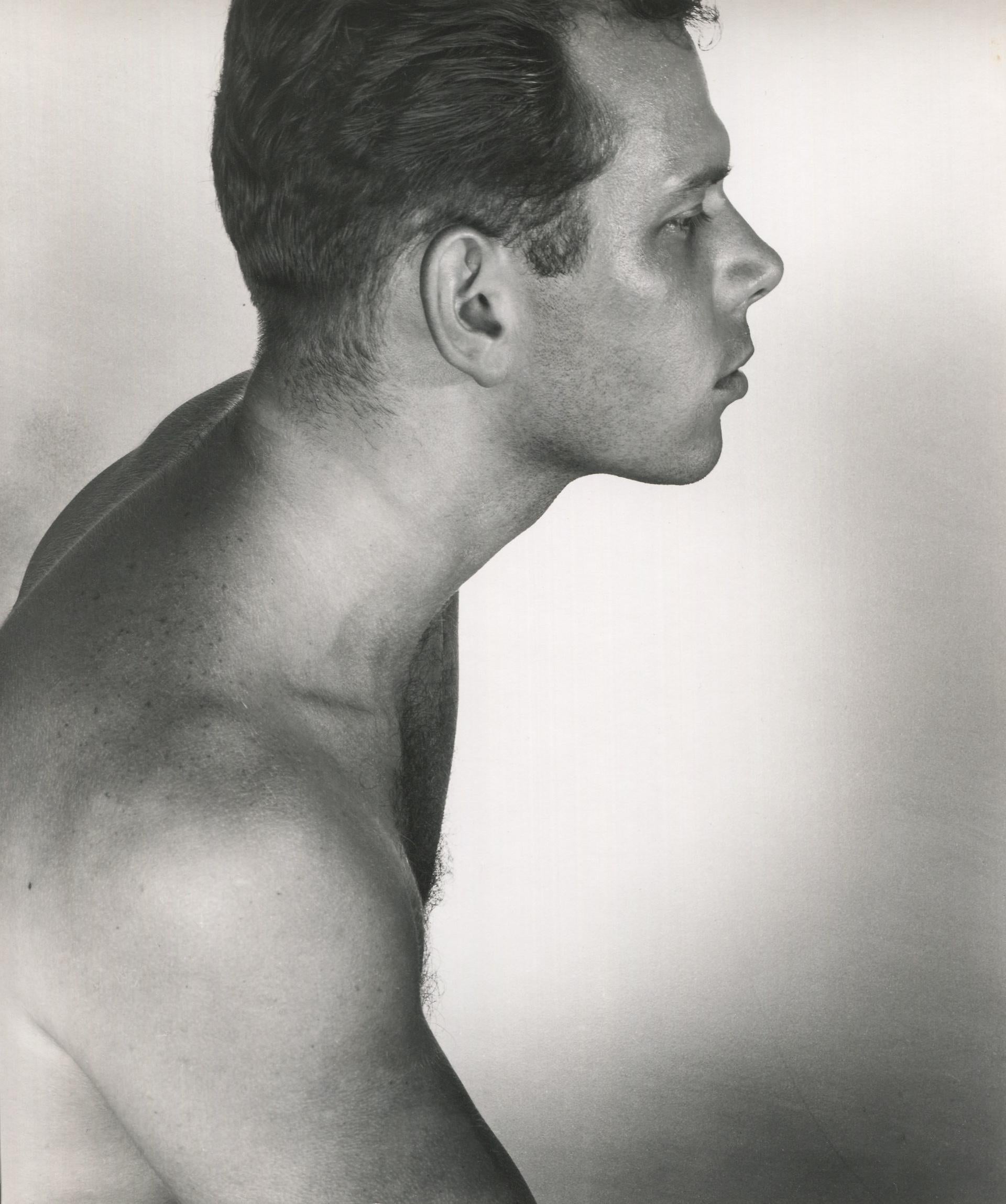 George Platt Lynes Black and White Photograph - Man in Profile