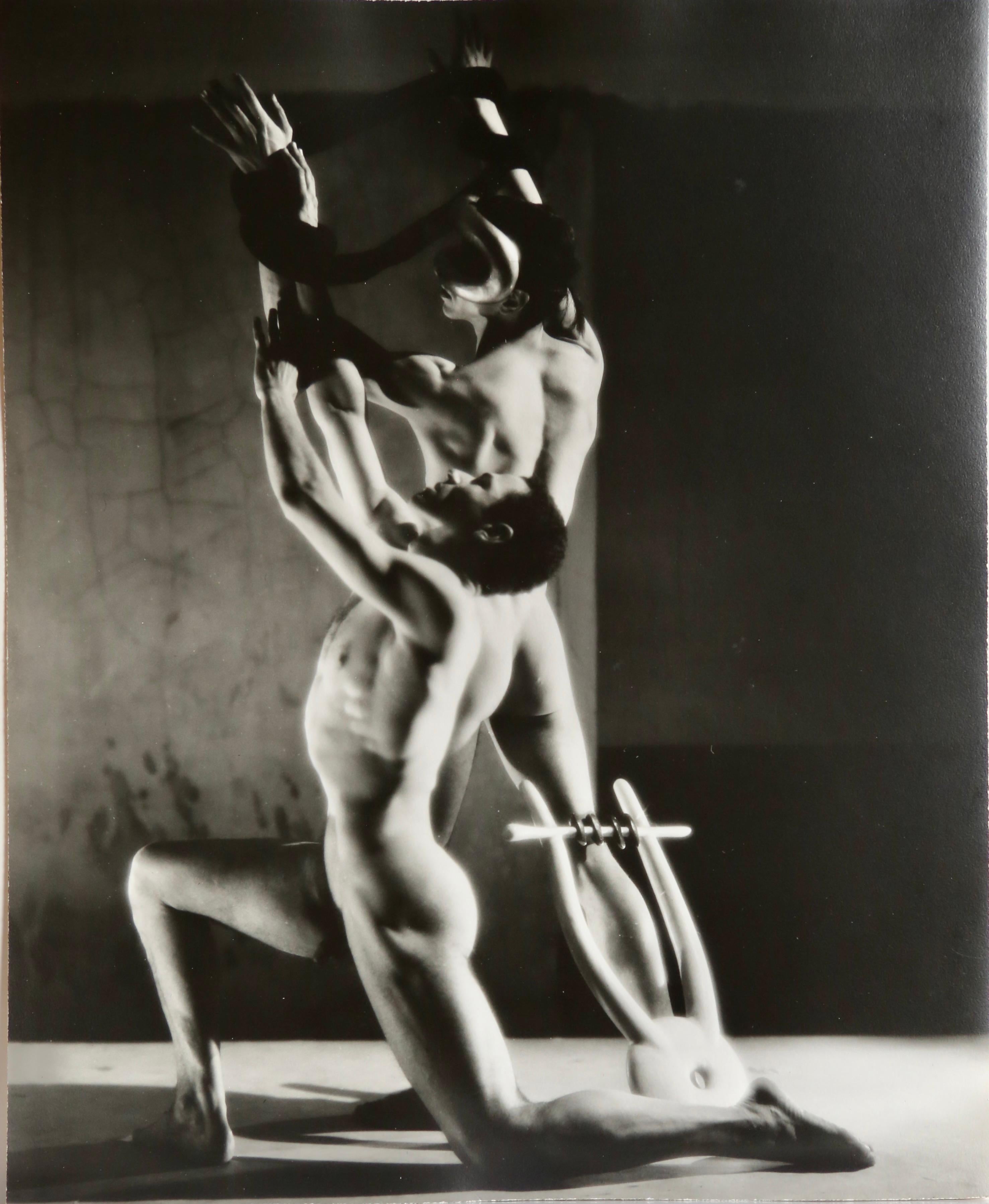 George Platt Lynes Nude Photograph - Orpheus #4 - Balanchine Ballet with Francisco Moncion and Nicholas Magallanes