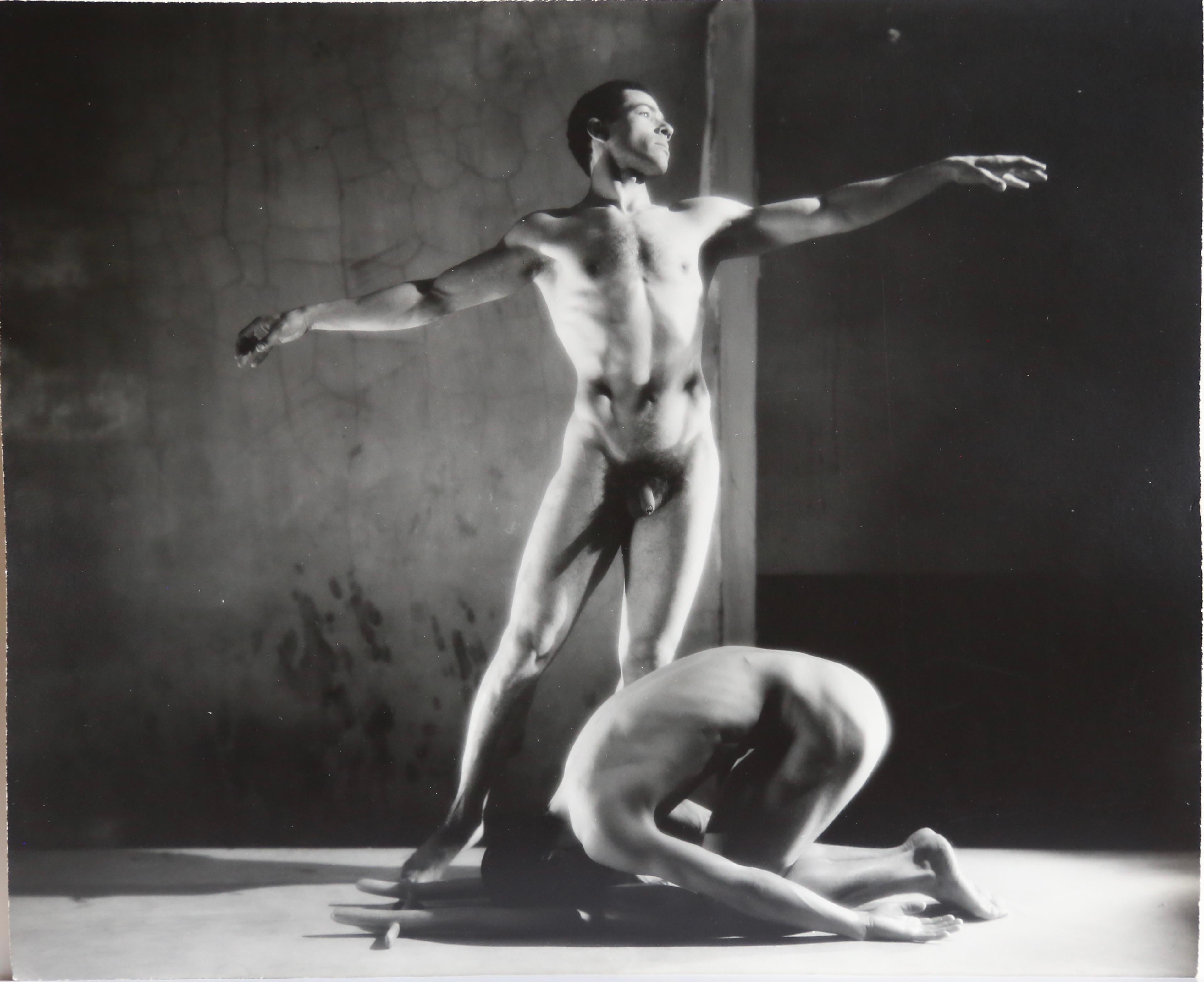 George Platt Lynes Nude Photograph - Orpheus #9 - Balanchine Ballet with Francisco Moncion and Nicholas Magallanes