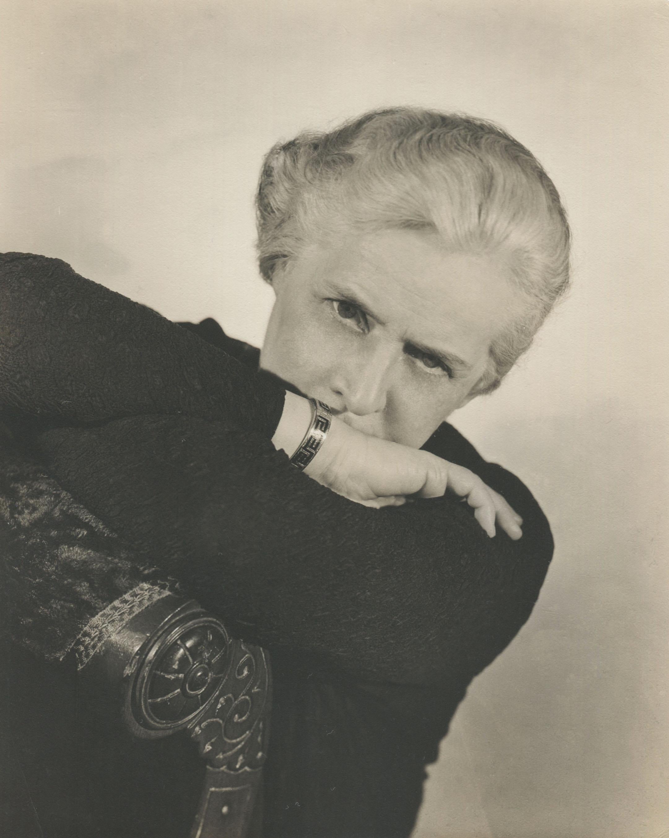 George Platt Lynes Portrait Photograph - Portrait of an Older Woman