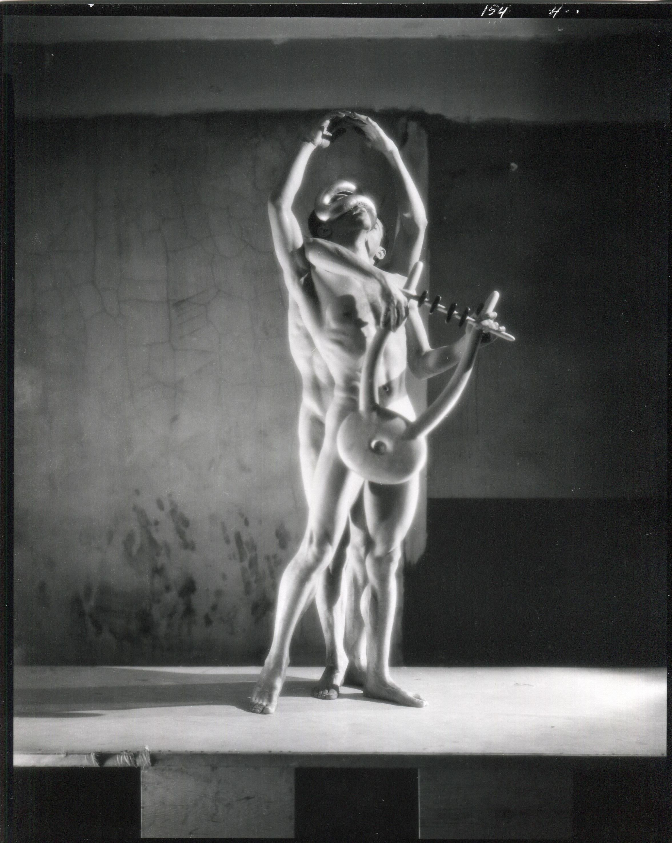 George Platt Lynes Nude Photograph - Orpheus 2 (Francisco Moncion and Nicholas Magallanes, Ballet Society)
