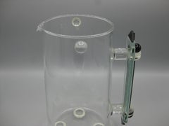 George Ponzini Art Deco Post Modern Studio Art Glass Pitcher Memphis Style