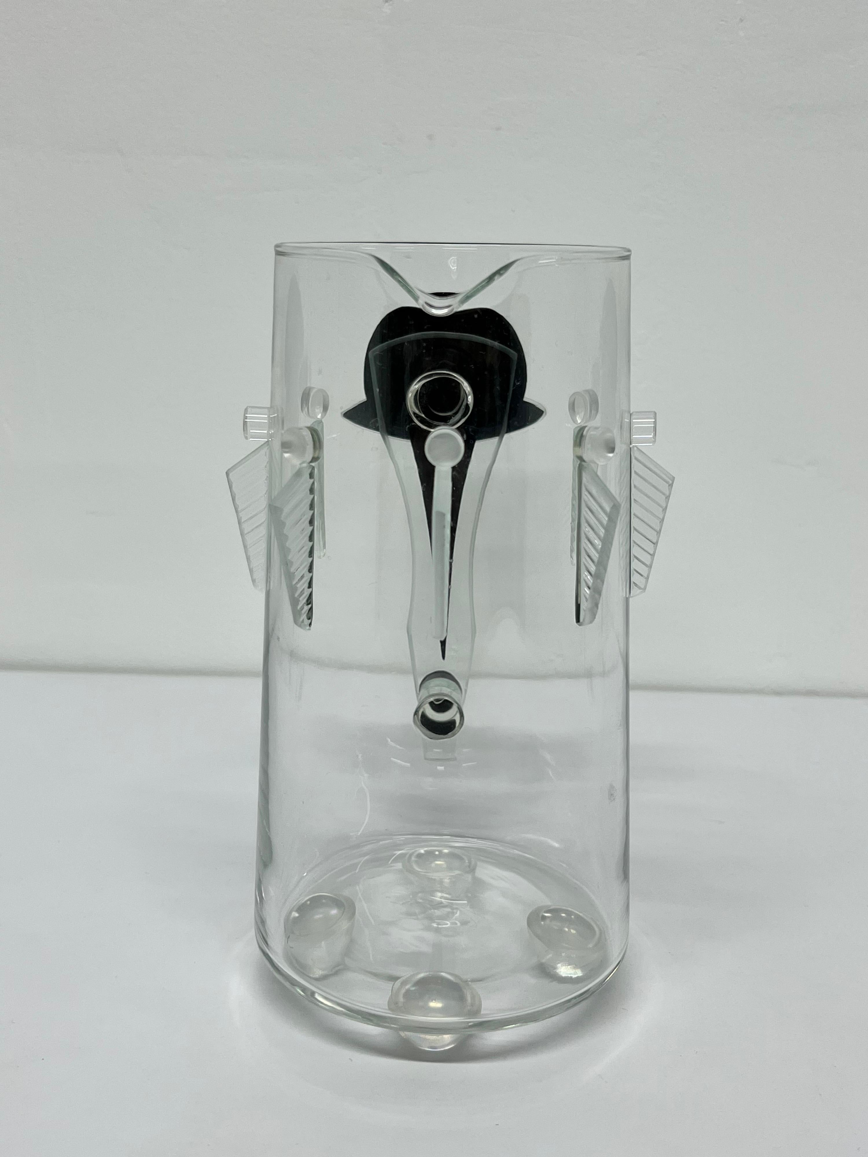 Postmoderner, postmoderner, Deko-Revival-Kunstglaskrug von George Ponzini im Zustand „Gut“ im Angebot in Miami, FL