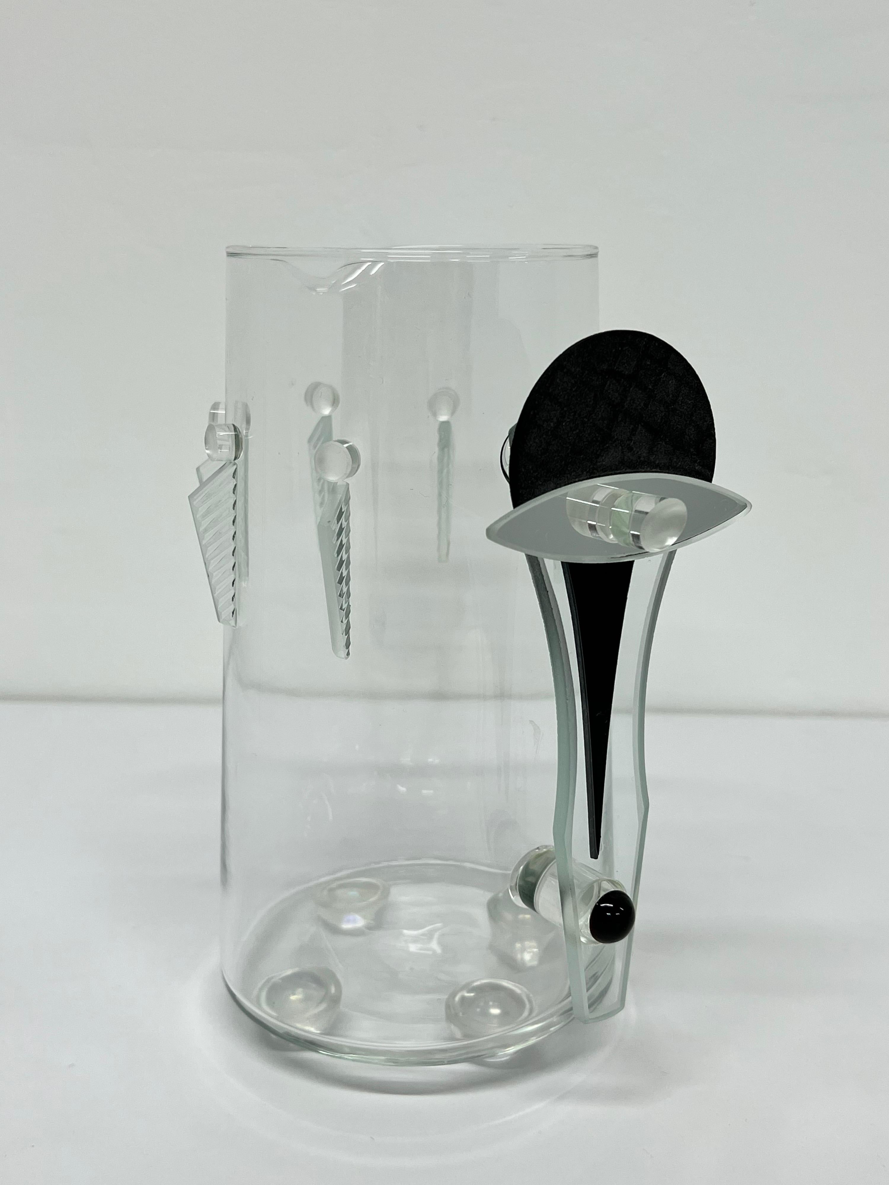 Postmoderner, postmoderner, Deko-Revival-Kunstglaskrug von George Ponzini im Angebot 3