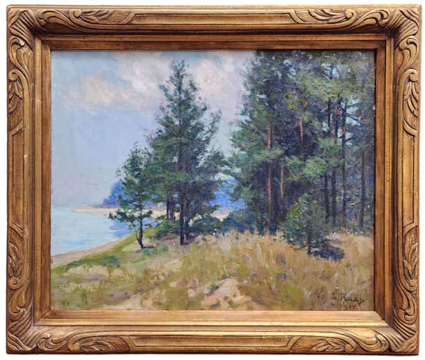 George Raab - Doctor Lake, Wisconsin Landscape, Burnett County For Sale ...