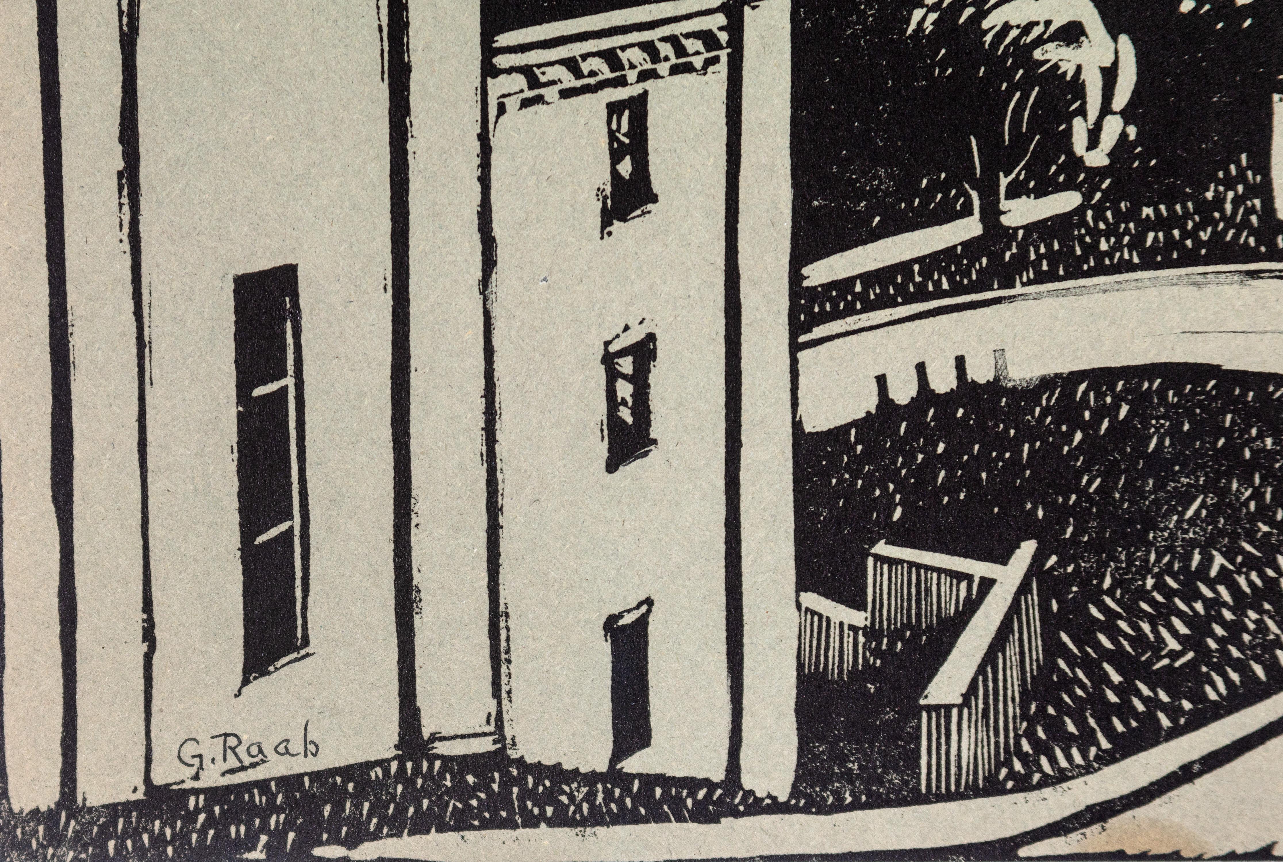 Bahía de Milwaukee desde la estación de bombeo - Print de George Raab