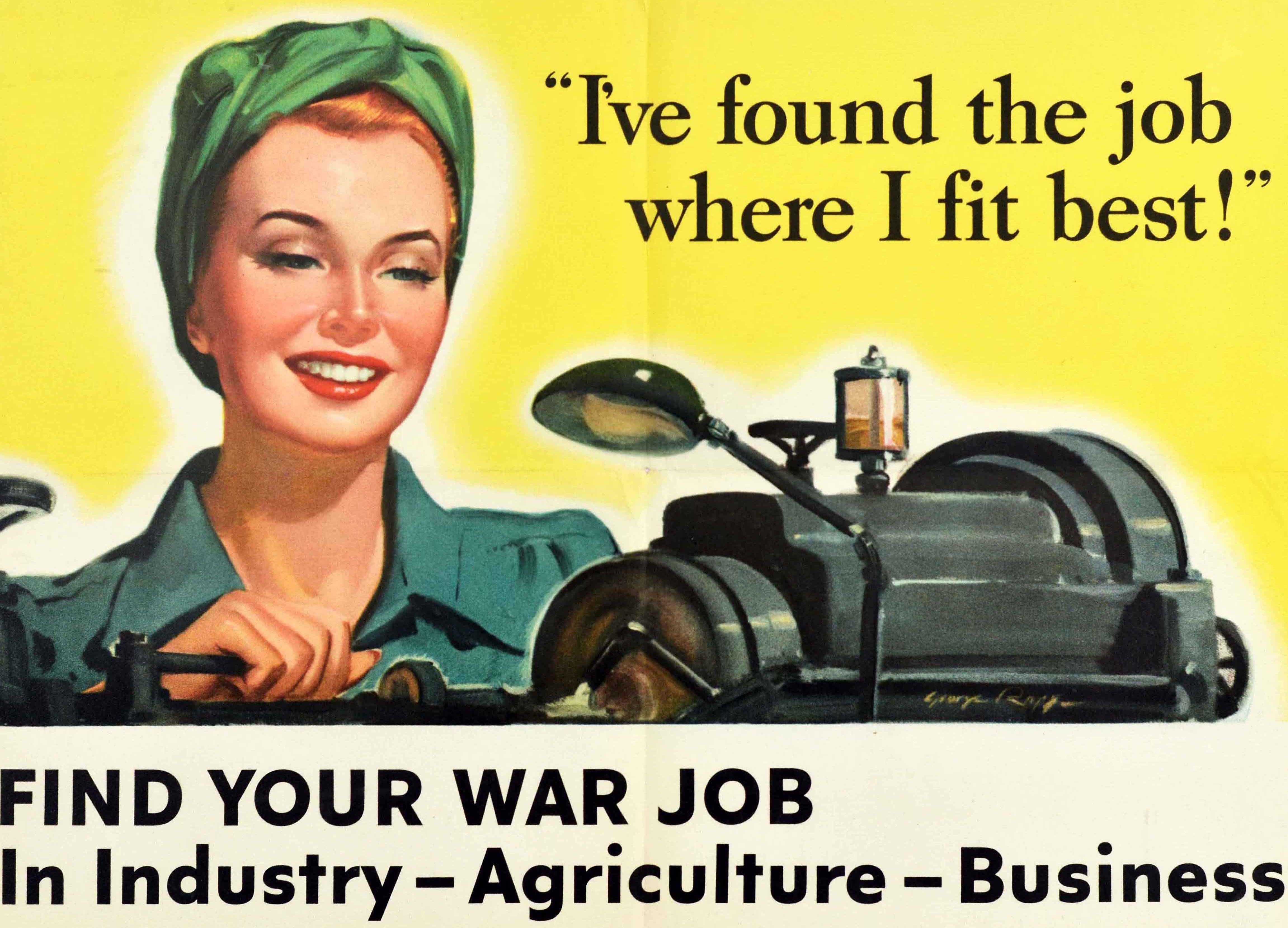 get a war job poster