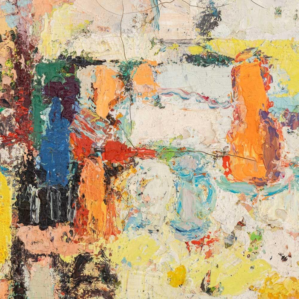 Scena interna con figure sedute - Painting Postimpressionismo di George René Sinicki