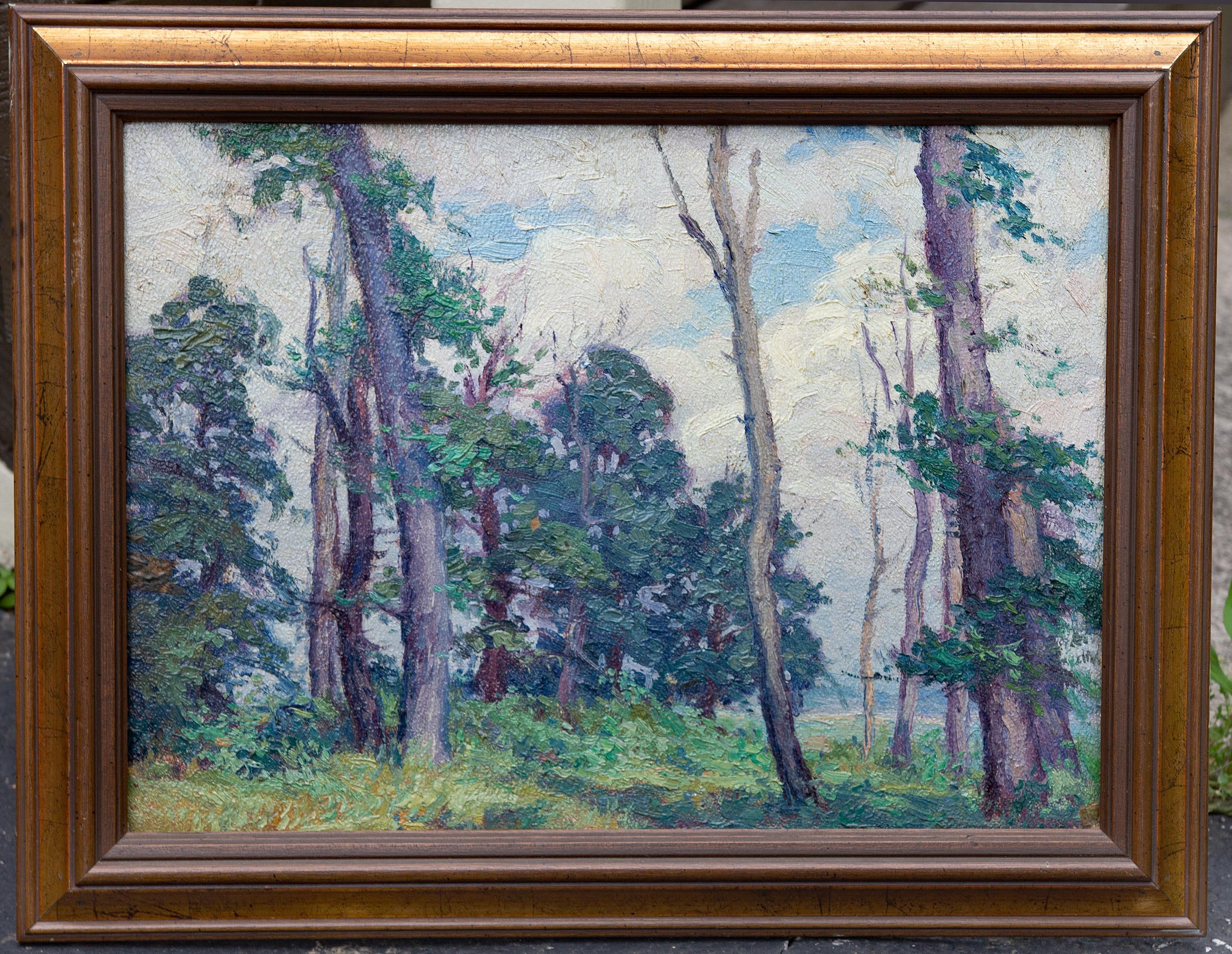 Paysage impressionniste  par l'Artistics américain George Renouard en vente 1