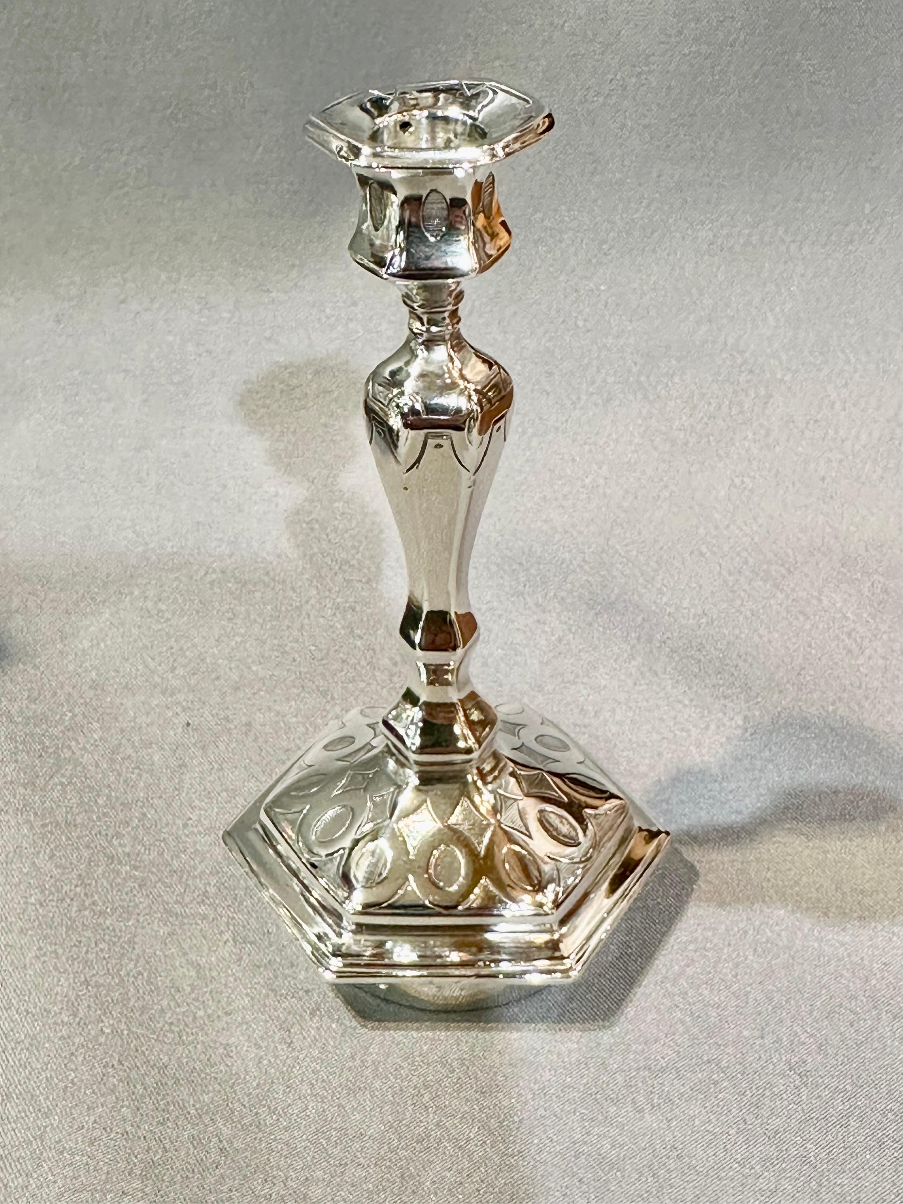 Edwardian  George Richards & Edward Brown English Sterling Silver Glass Inkstand 1862 For Sale