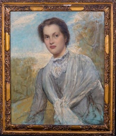 Antique Portrait of Francis Wait, 19th Century