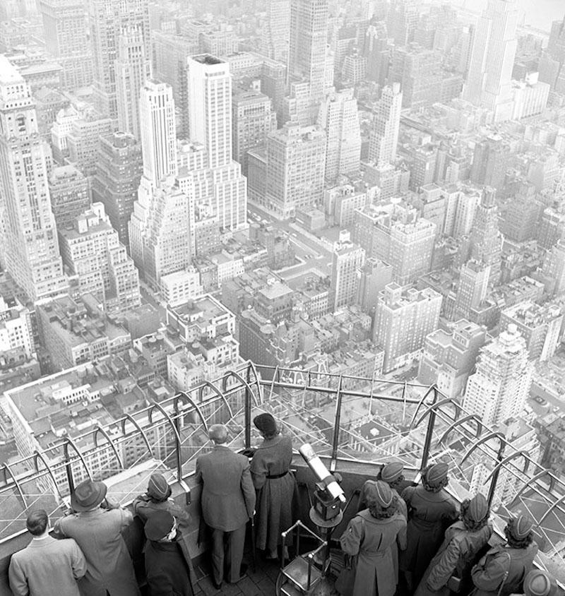 George Rodger - The Empire State Building, photographie de 1950, imprimée d'après
