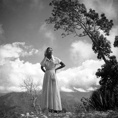 George Rodger - Jeune fille haïtienne, photographie de 1950, imprimée d'après