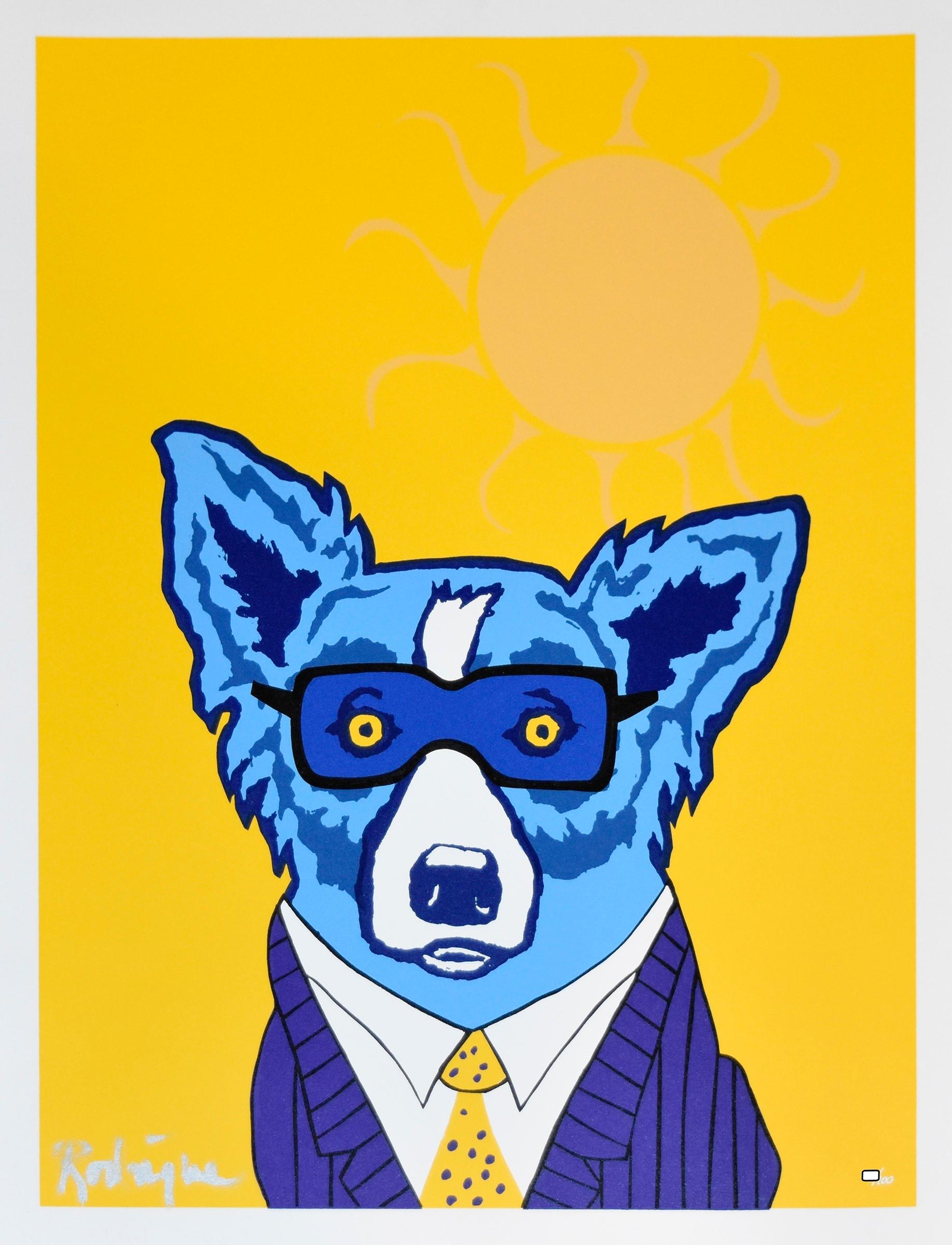 My Future's So Bright I Gotta Tragschirme/Looking at Life Through Rose Colored G (Pop-Art), Print, von George Rodrigue