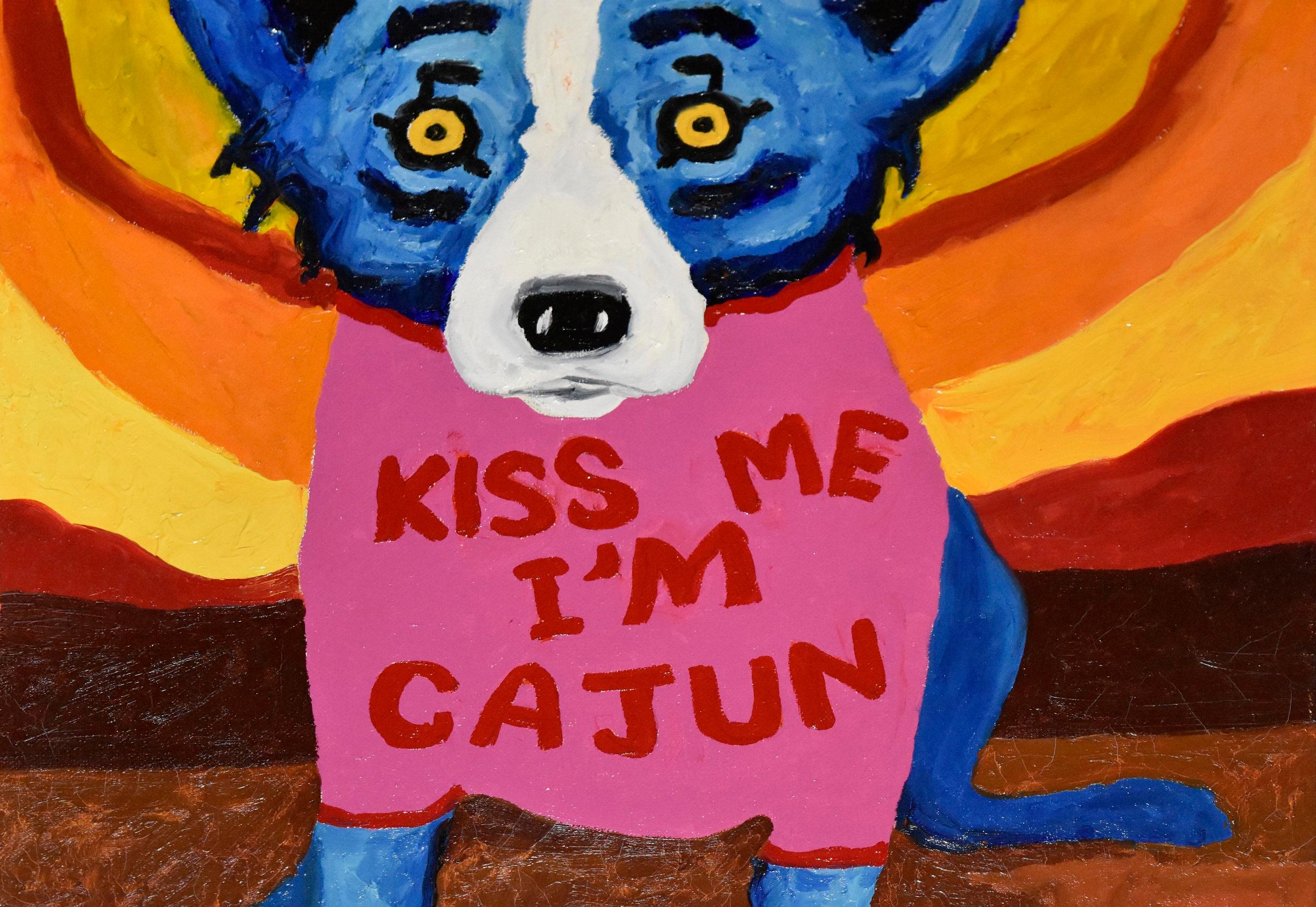 blue dog kiss