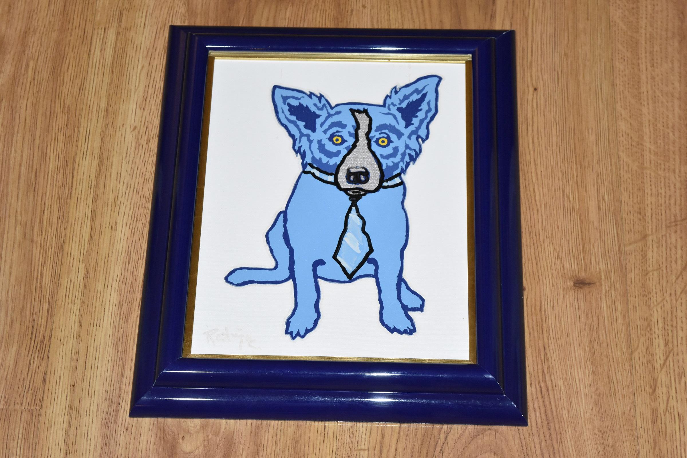blue dog original painting