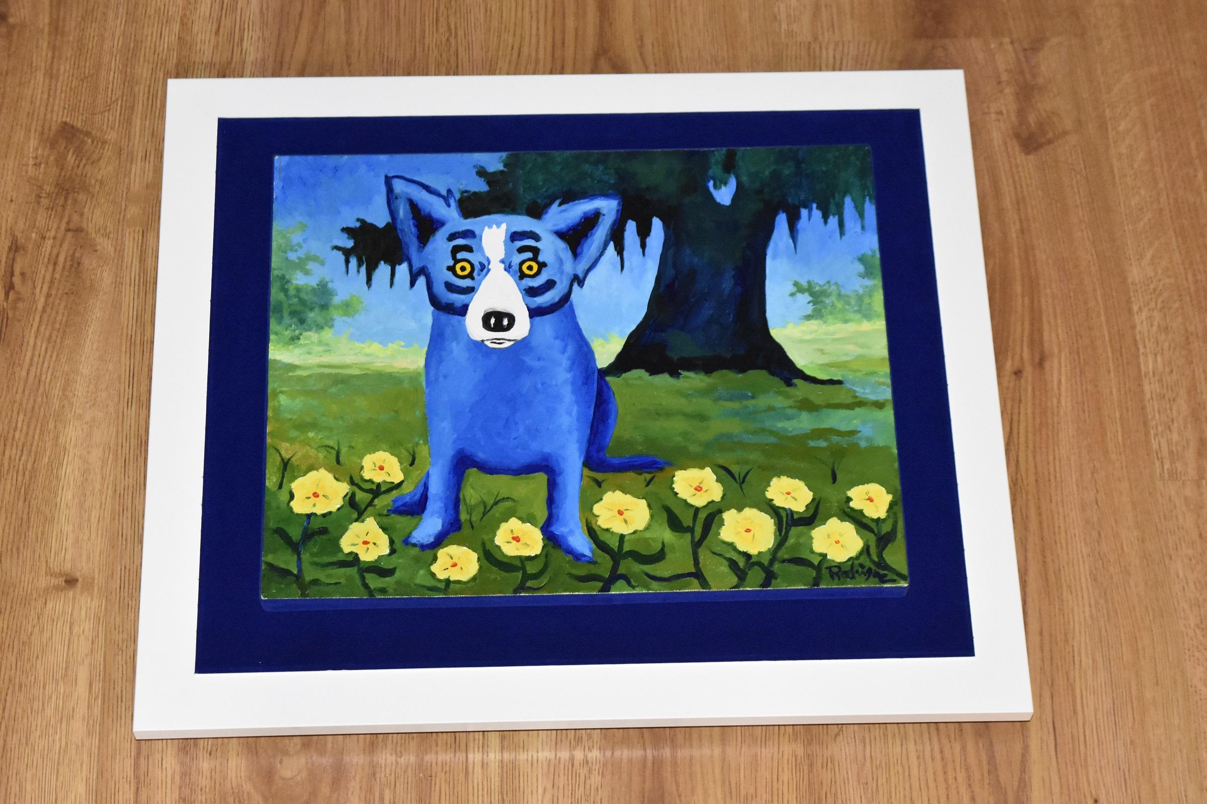 Original - Happy Flowers for Good Luck - Oil on Canvas - Painting by George Rodrigue