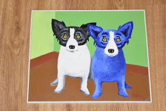 Originale - Aspettando nella Green Room - Olio su tela